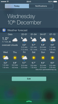 widget weather 1.2 App Preview iPhone 200x357.gif