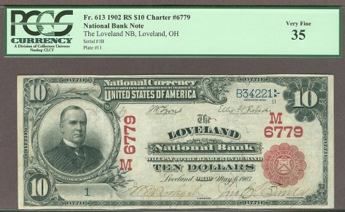 Loveland, OH, Ch.6779, 1902RS $10, Serial No. 1, PCGS35(1000).jpg